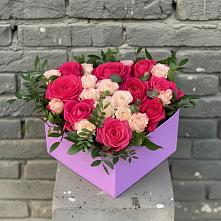 Цветочная композиция из Розы в коробке в Восходе Республики Крым