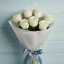 Букет 7 Белых роз Эдлесс Лав в Восходе Республики Крым