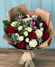 Букет цветов из:  Розы и Альстромерии в Восходе Республики Крым