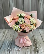 Букет цветов из:  Гвоздики, Розы и Хризантемы в Восходе Республики Крым