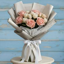 Букет цветов из:  Розы #REPLACE_PRED# Восходе Республики Крым