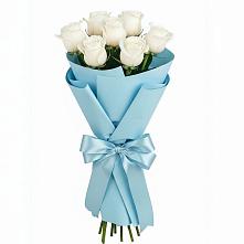 Букет 7 белых роз Проуд в Восходе Республики Крым