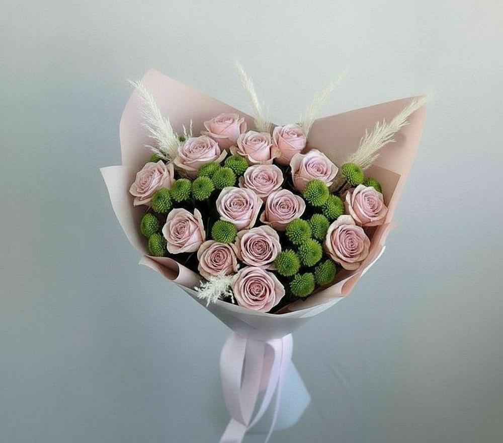 Букет цветов из: Розы и Хризантемы в Восходе Республики Крым