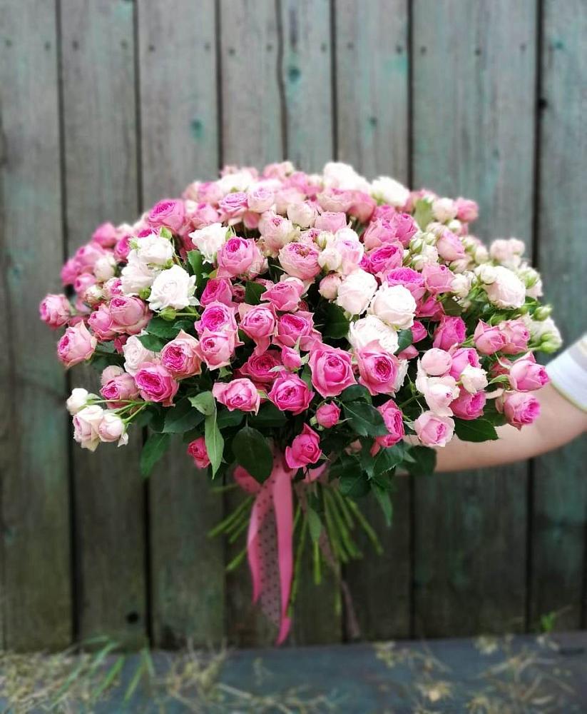 Букет Розовые кустовые розы Натали и Лав Лидия в Восходе Республики Крым