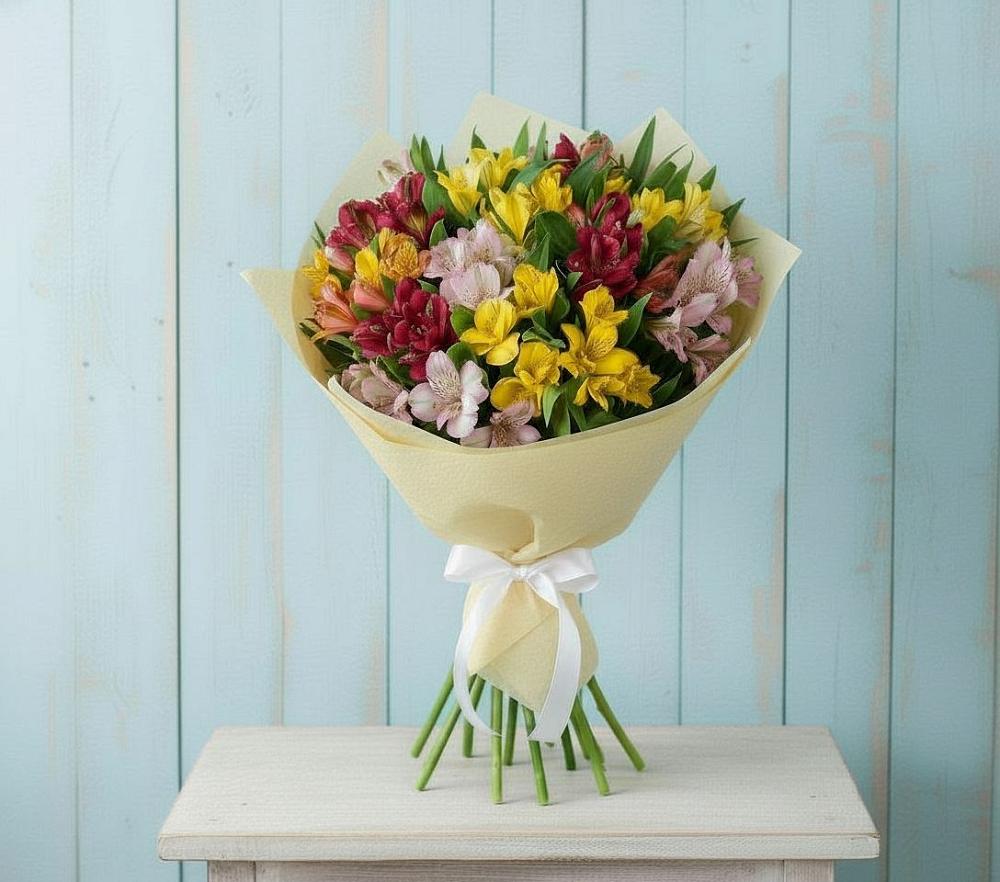 Букет цветов из: Альстромерии в Восходе Республики Крым