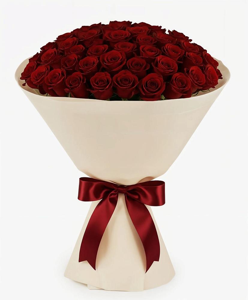 Букет 101 Бордовая роза Блэк Бакарра в Восходе Республики Крым