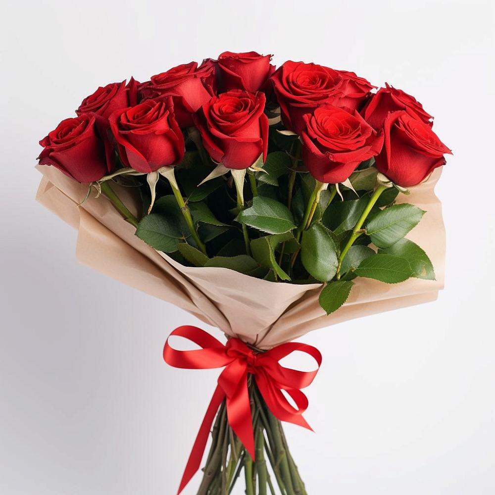 Букет 11 Красных роз Эдлесс Лав в Восходе Республики Крым