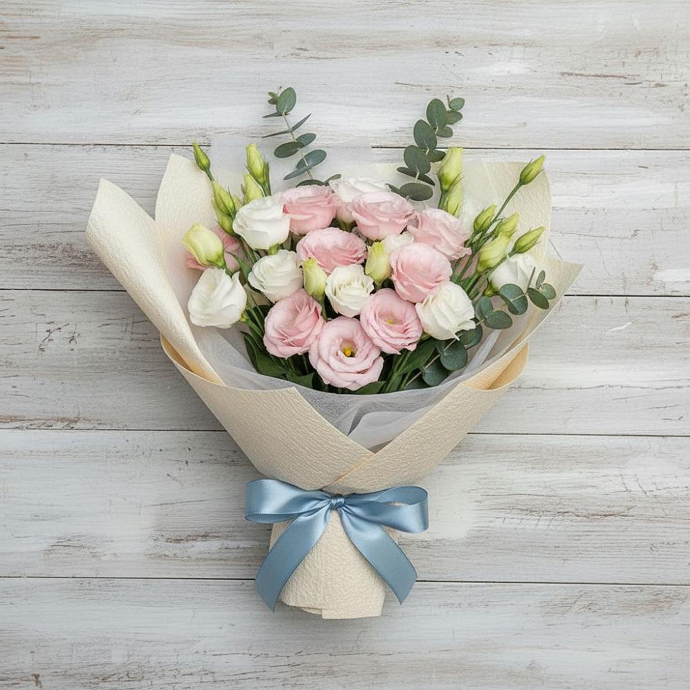 Букет цветов из: Лизиантусы в Восходе Республики Крым